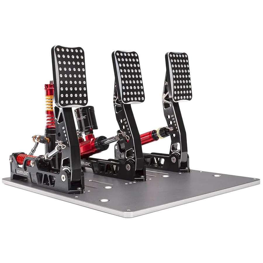 SIMAGIC P2000-S100R Crimson Edition Hydraulic 3-Pedal Set